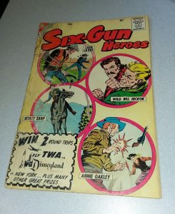 Six-Gun Heroes 56 lash la rue Charlton comics 1960 Silver age Western set movie