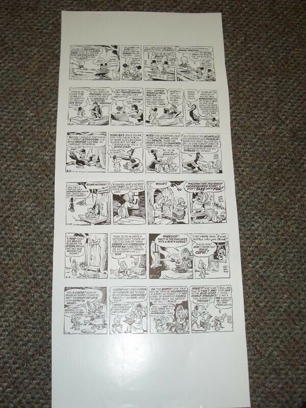 POGO-WALT KELLY-NEWSPAPER COMIC PROOF SHEET-3/14/1955