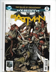 BATMAN #34 DC Comics Rebirth First Printing Cover A King Jones Bellaire nw128
