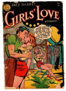 GIRLS LOVE STORIES #19 comic book 1952 ROMANCE-STAND IN FOR LOVE