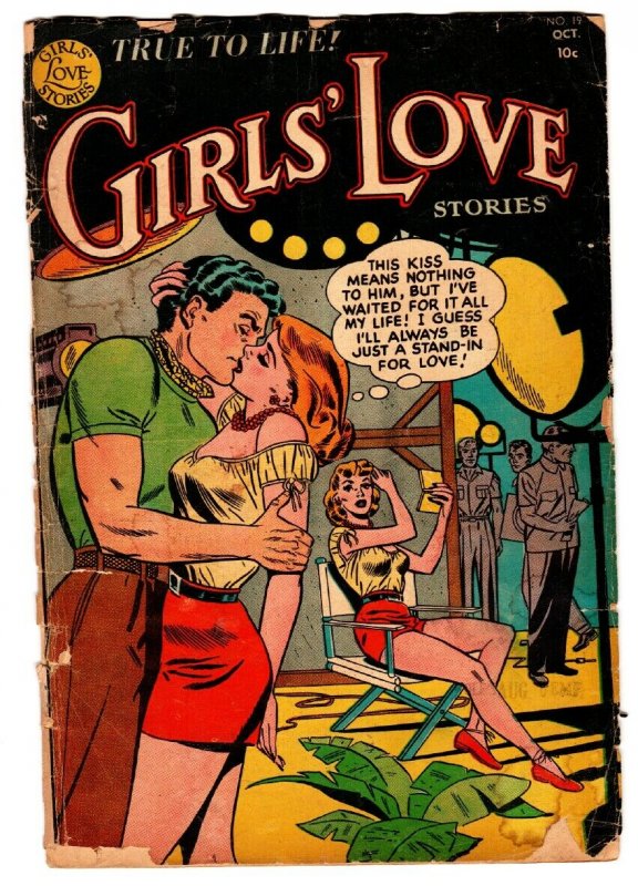 Girls Love Stories 19 Comic Book 1952 Romance Stand In For Love Comic Books Golden Age Dc