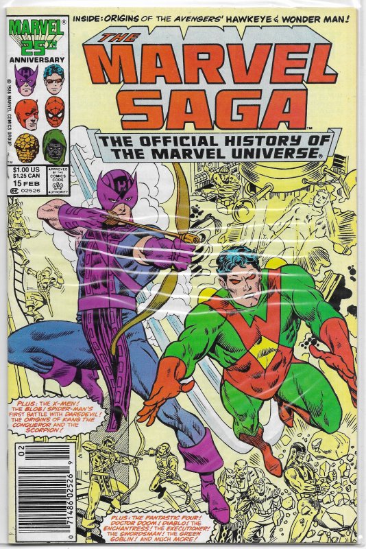 Marvel Saga  : Official History of the Marvel Universe   #15 FN