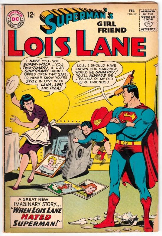 Lois Lane, Superman's Girlfriend  #39 (Feb-63) VG Affordable-Grade Superman, ...