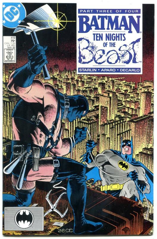 Batman #419 1988- KGBeast- Jim Starlin- Mike Zeck