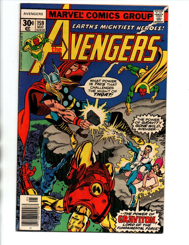 Avengers #159 newsstand - 1977 - (-VF)