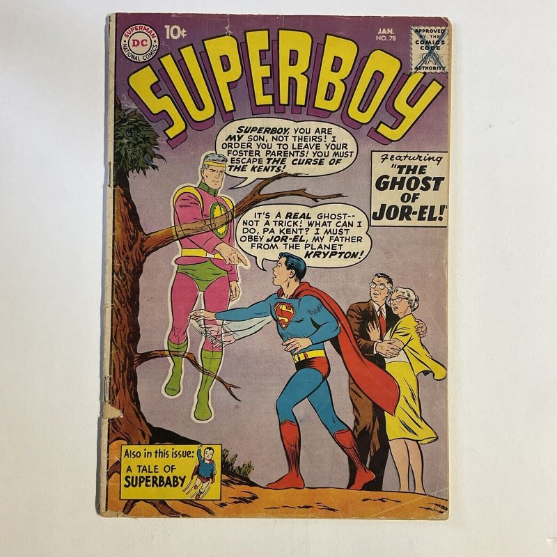 SUPERBOY 78 1960 DC COMICS GD GOOD 2.0