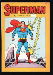 Superman #1 1980-Ebal-1st issue of this series-Batman & Robin appear-Brazilia...