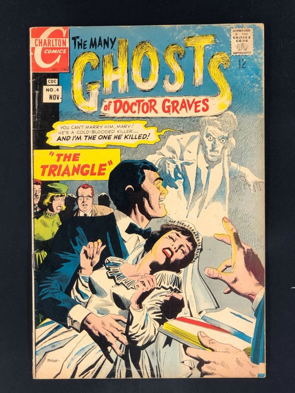 The Many Ghosts of Doctor Graves #4 (1967) GD/VG Charlton Horror