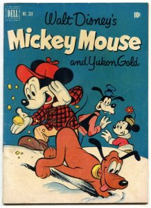 Mickey Mouse and the Yukon Gold- Four Color Comics #334 1951 FN-