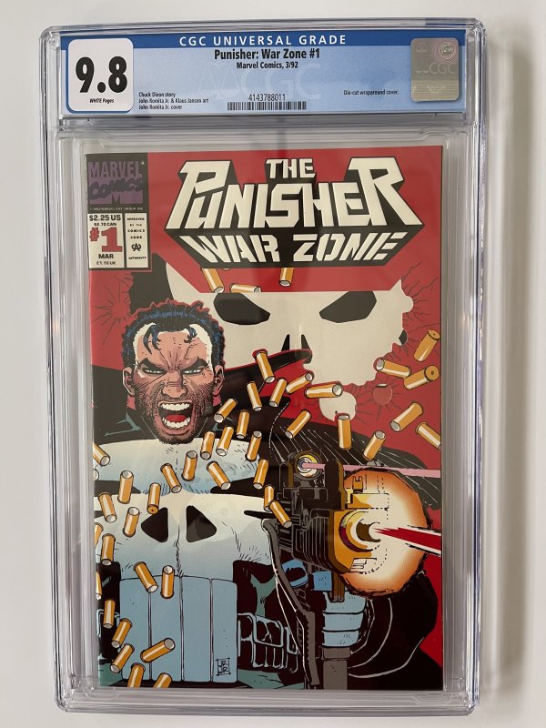 Punisher War Zone #1 - CGC 9.8 = Marvel Die cut wraparound cover (1992)