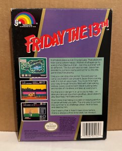 Friday the 13th NES game Oval Seal CIB Box VF/VF+ Cartridge very clean