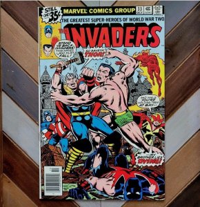 Invaders #27, 33, 35 (Marvel 1978) 1st HUMAN TOP + THOR, HITLER, Bucky, Toro