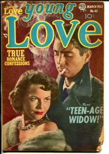 Young Love #43 1953-Prize-Jack Kirby-cigarette smoking man-G