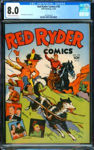 Red Ryder Comics #31 Dell Publishing 1944 CGC 8.0 Fred Harman Cover