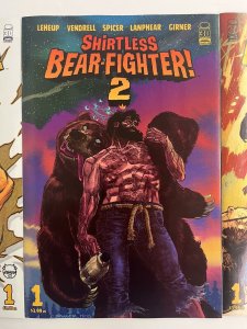 SHIRTLESS BEAR-FIGHTER 2 #1 CVR A + B + 1:25 JOHNSON 2022 IMAGE NM PROSHIPPER