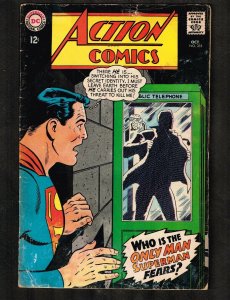 Action Comics #355 ~ Only Man Superman Fears... ~ 1967 (3.5) WH
