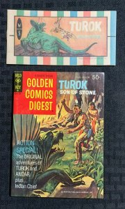 1973 GOLDEN COMICS DIGEST #31 Turok Son of Stone FVF 7.0 plus Bonus LOT of 2