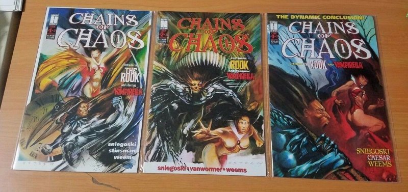 Chains of Chaos 1-3 Complete Set Run! ~ NEAR MINT NM ~ 1994 Harris COMICS