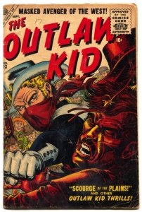 The Outlaw Kid #13 1956- Atlas Western Comic- Maneely cover VG