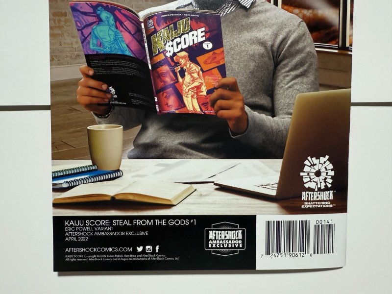 Kaiju Score # 1 NM Powell Ambassador 2022 Variant Aftershock Comic Book 7 J400