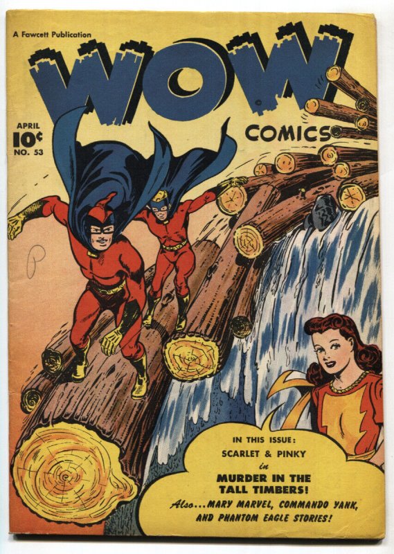 Wow Comics #53 1947- Mary Marvel -Mr Scarlet Golden-Age comic book