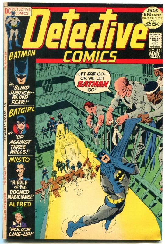 DETECTIVE COMICS #421 1972 --BATMAN BATGIRL NEAL ADAMS FN