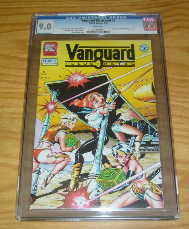 Vanguard Illustrated #2 CGC 9.0 pacific comics - dave stevens - 1st stargrazers