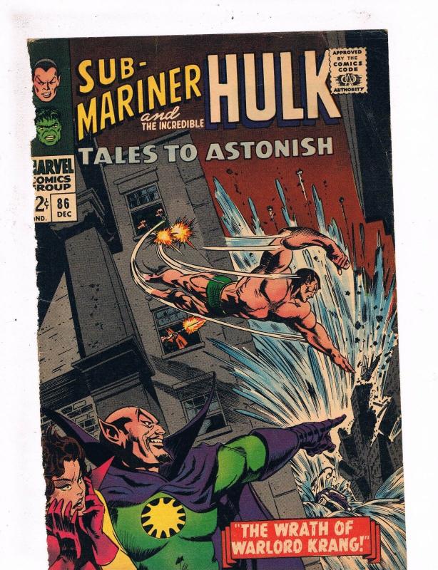 Tales To Astonish # 86 FRONT COVER ONLY Great For Framing Marvel Hulk Namor S73