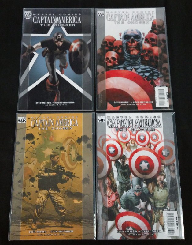 CAPTAIN AMERICA THE CHOSEN #1-6 COMPLETE WITH VARIANTS FOR EACH 12 ISSUES TOTAL!
