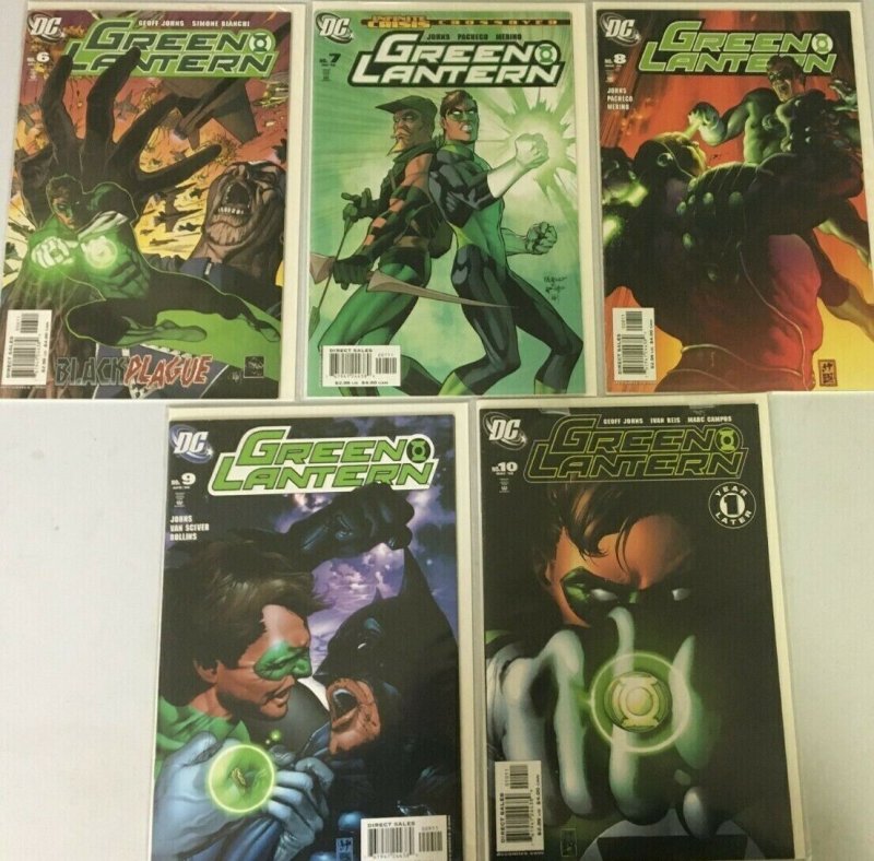 Green Lantern (3rd series) lot:#1-10 8.0 VF #1 is 6.0 FN (2005)