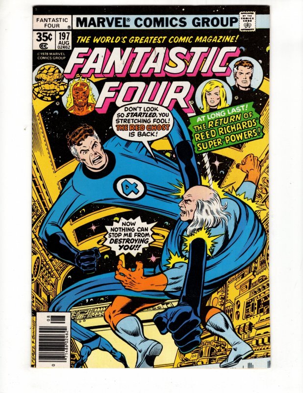 Fantastic Four #197 (1978) Mr Fantastic vs The Red Ghost! / ID#694