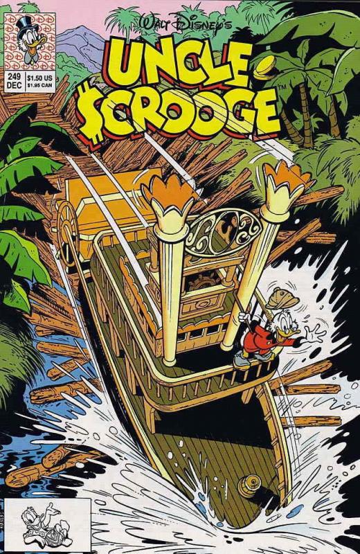 Uncle Scrooge (Walt Disney…) #249 VF; Gold Key | save on shipping - details insi