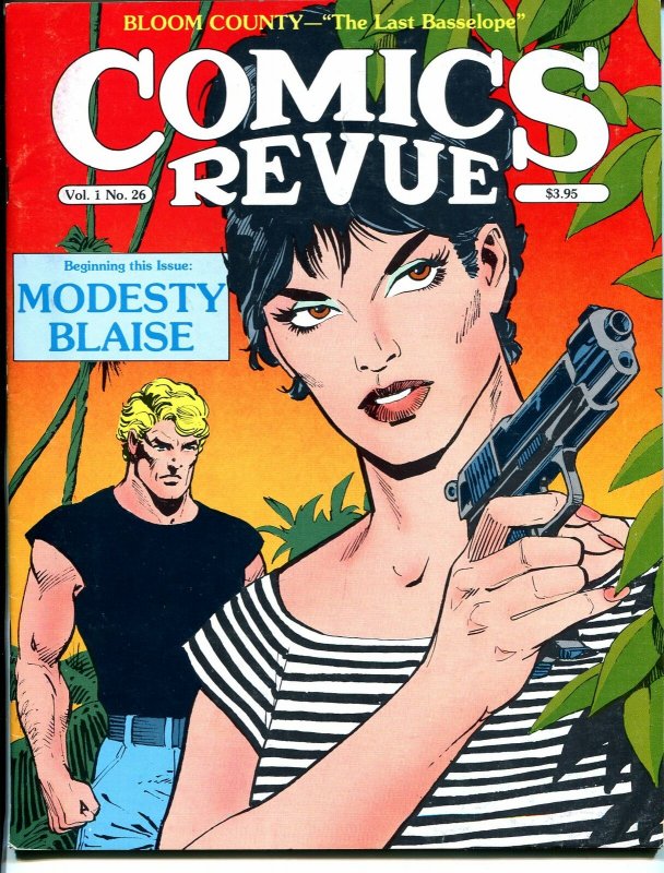 Comics Revue #26-Modesty Blaise-Steve Canyon-Bloom County-Dick Giordano-VF