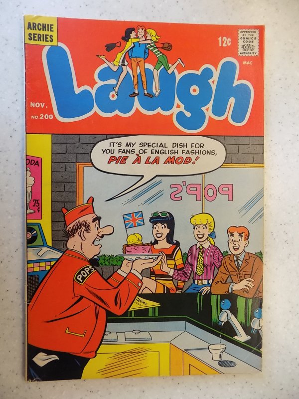 LAUGH # 200 ARCHIE COMICS JUGHEAD JOSIE BETTY HUMOR