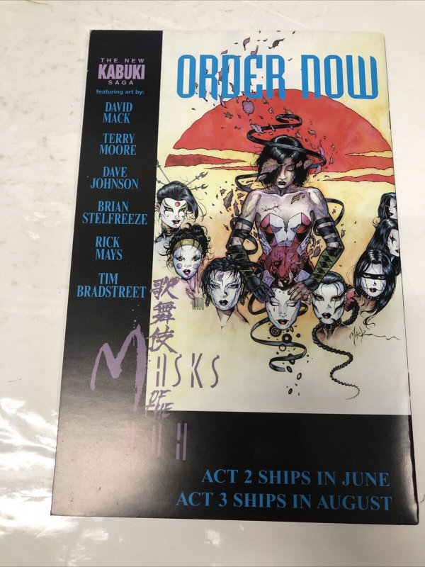 Habuki :Masks Of The Noh (1996) # 1 Variant • Calibar Comics • Signed David Mack