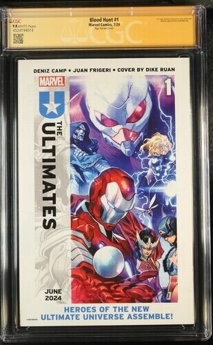 Blood Hunt (2024)  # 1 (9.8 CGC SS) Signed Jed Mackay * Marvel Comics * Larraz