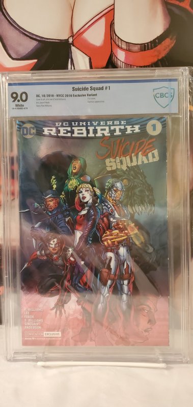 Suicide Squad #1 DC Universe Rebirth CBCS 9.0 - Silver Foil Cover