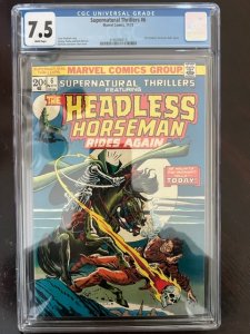 Supernatural Thrillers #6 (1973) - CGC 7.5 - 1st Headless Horseman!