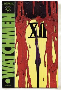 WATCHMEN #12--comic book--1987--ALAN MOORE--Death of Rorschach