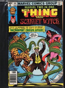 Marvel Two-in-One #66 Newsstand Edition (1980) Scarlet Witch