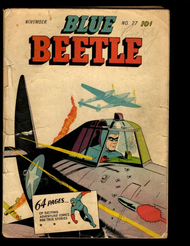 The Blue Beetle # 27 PR Fox Features Syndicate Golden Age Comic Book 1943 NE1