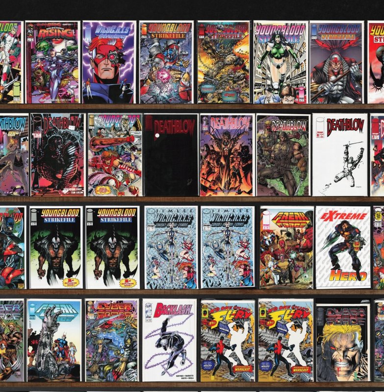 Huge Lot 140+ Comics with Deathblow, Youngblood, Youngblood Strikefile & More!