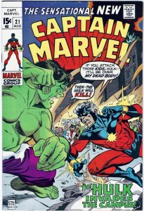 Captain Marvel #21 (1970) VF+