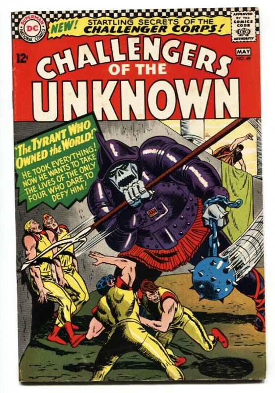 Challengers Of The Unknown #49 1966- DC Silver Age-1st Challenger Corps