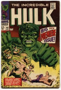 Incredible Hulk #102--1967--First Issue--Silver-age Marvel--comic book