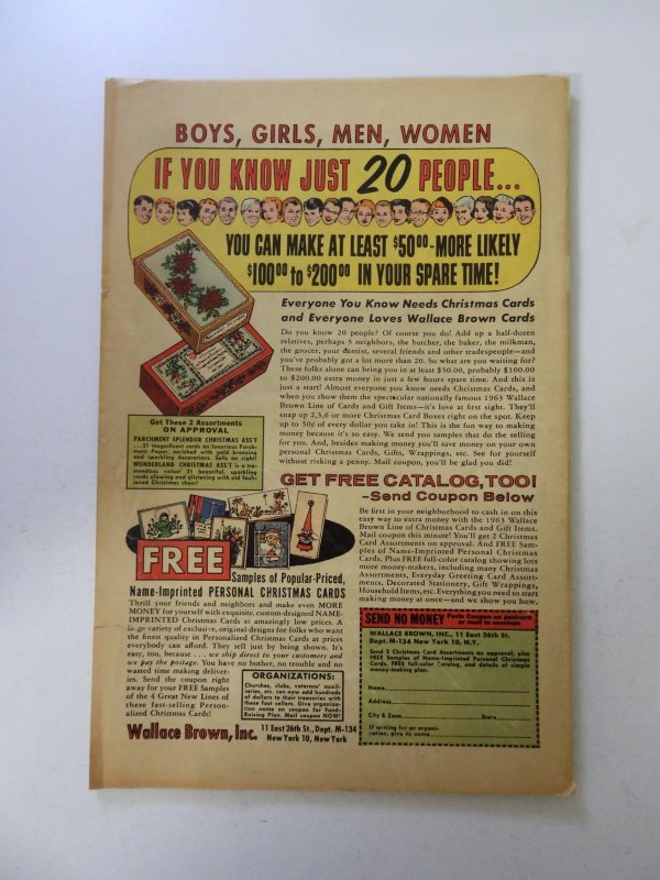 Strange Tales #112 (1963) VG/FN condition 3/4 tear back cover