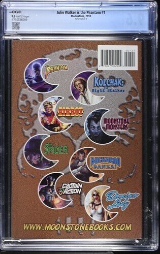 (2010) Julie Walker is the Phantom #1 Variant Virgin Cover 'D' CGC 9.6! RARE!
