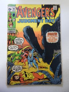 The Avengers #90 (1971) GD/VG Cond moisture stains, cover detached at 1 staple