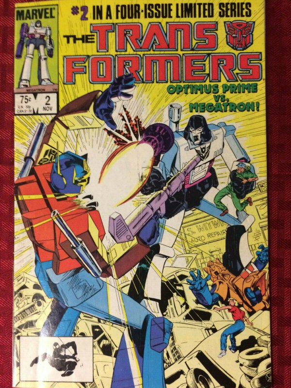 Transformers #2 1984 Optimus Prime Vs Megatron VF+ Marvel