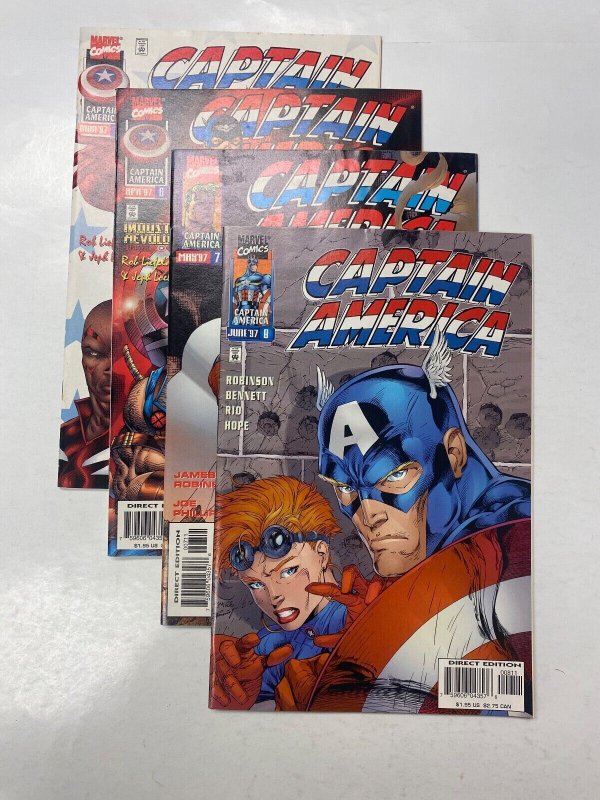 4 Captain America MARVEL comic books #5 6 7 8 63 KM15